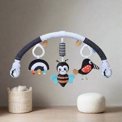 Mobile bébé ꓲ Arc multifonctions blanc noir - Décors de BéBé