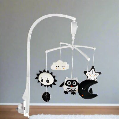 Mobile musical bébé ꓲ Blanc - noir - Décors de BéBé