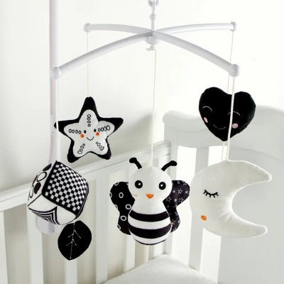 Mobile musical bébé ꓲ Blanc - noir - Décors de BéBé