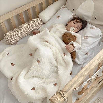 Couverture bébé ꓲ Ours - Décors de BéBé