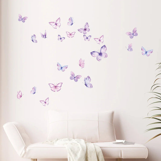 Décoration Murale - ButterfliesSticker™ - Violet - Décors de BéBé