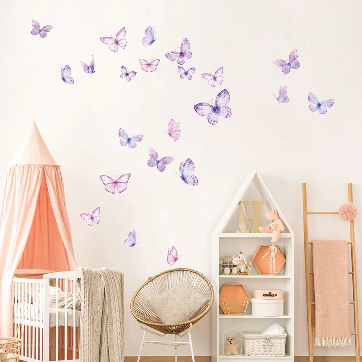 Décoration Murale - ButterfliesSticker™ - Violet - Décors de BéBé