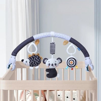 Mobile bébé ꓲ Arc multifonctions blanc noir - Décors de BéBé