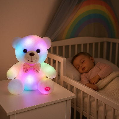 peluche veilleuse teddielumi apaisante