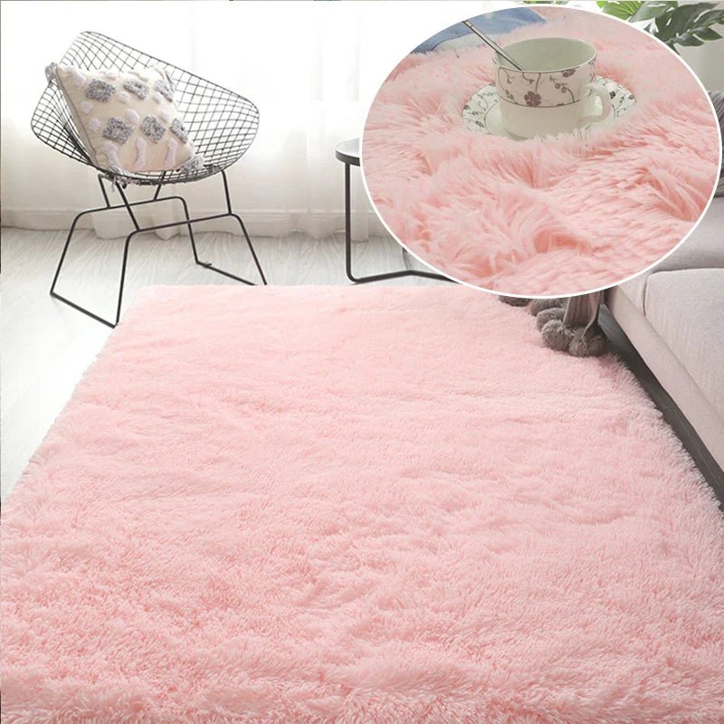 Tapis en Fourrure - HairyRugs™ - Rose - Décors de BéBé