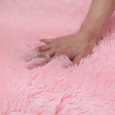 Tapis en Fourrure - HairyRugs™ - Rose - Décors de BéBé